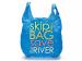 skip the bag logo on plastic shopping bag